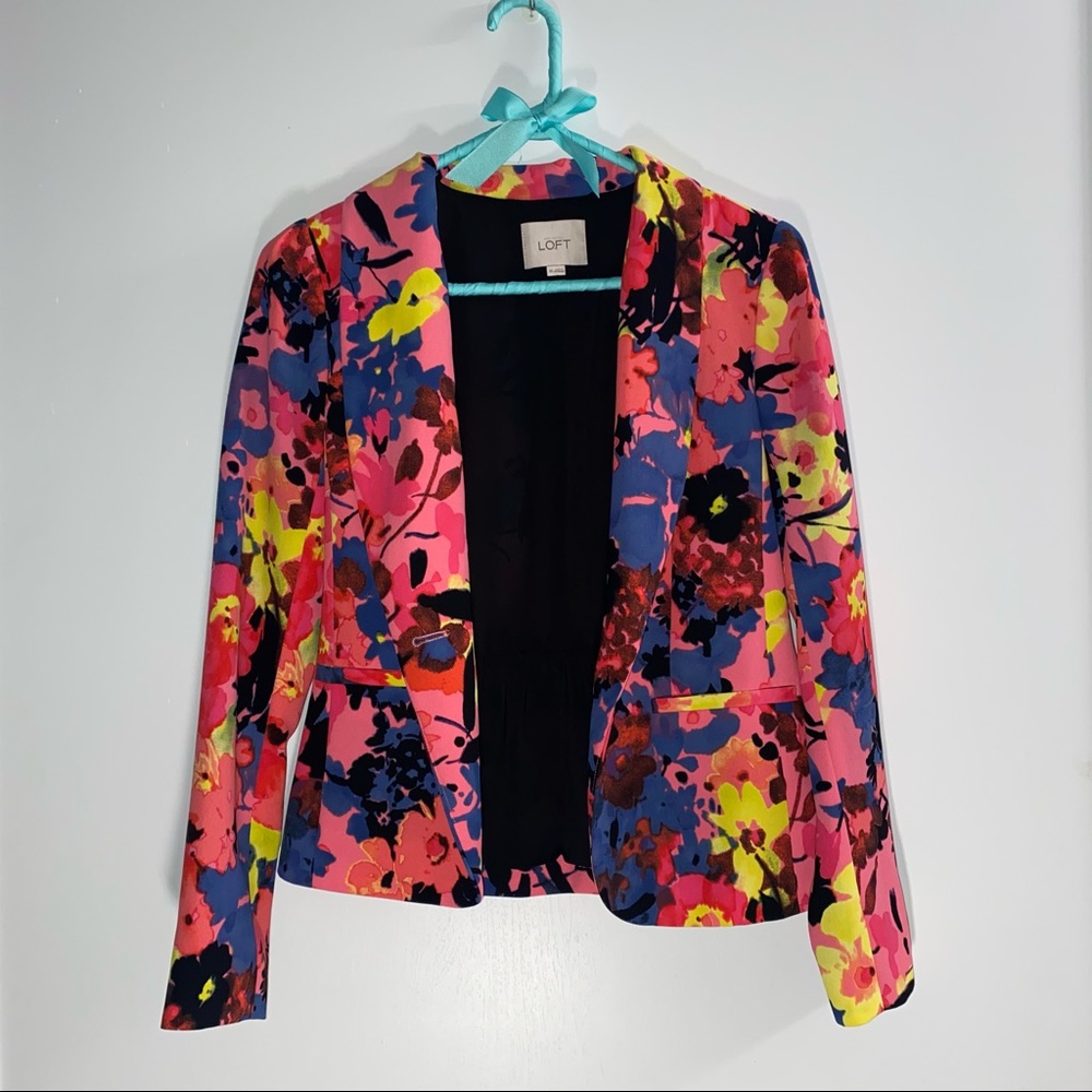 Bright Floral Blazer